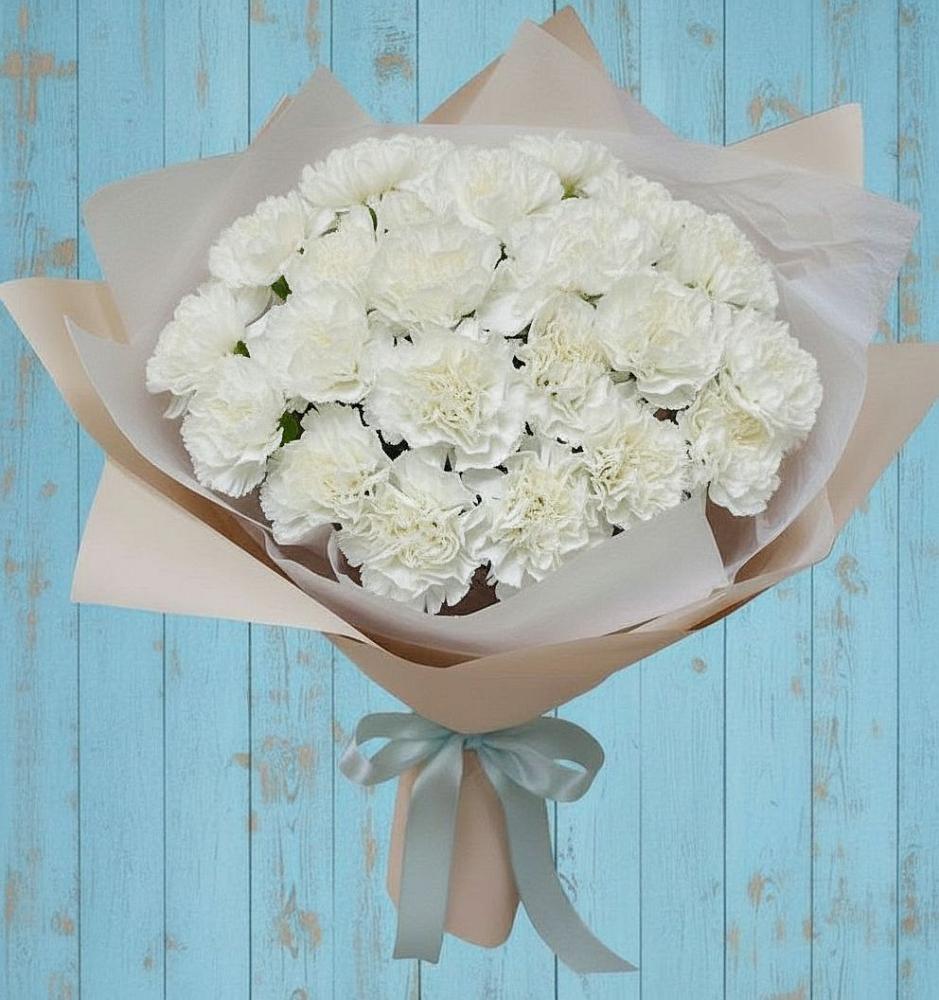 Букет цветов из: Гвоздики в Елизаветинской Краснодарского края