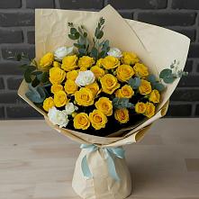 Букет цветов из:  Розы #REPLACE_PRED# Елизаветинской Краснодарского края