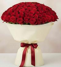 Букет 101 Красная роза Милано в Елизаветинской Краснодарского края