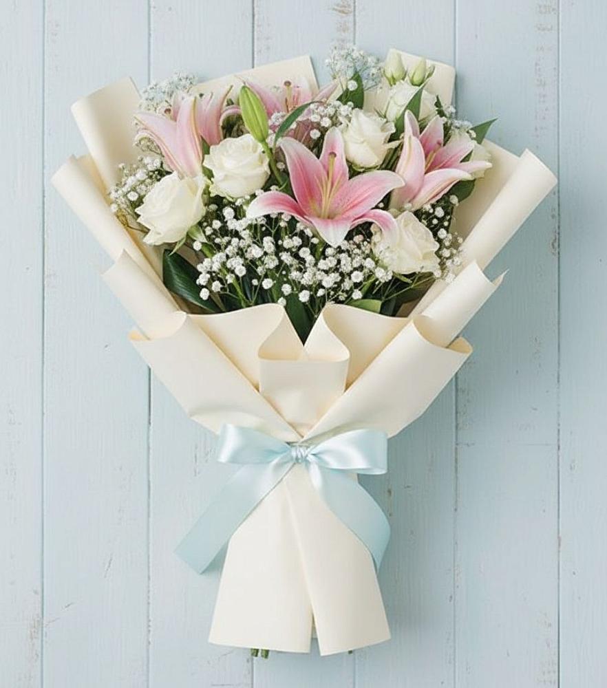 Букет цветов из: Лилии в Елизаветинской Краснодарского края