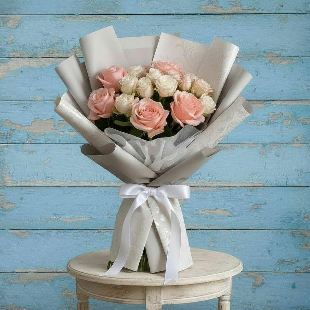 Букет цветов из: Розы в Елизаветинской Краснодарского края