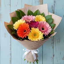 Букет цветов из:  Герберы #REPLACE_PRED# Елизаветинской Краснодарского края