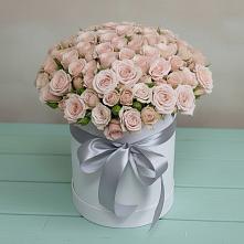 Цветочная композиция из Розы в шляпной коробке #REPLACE_PRED# Елизаветинской Краснодарского края