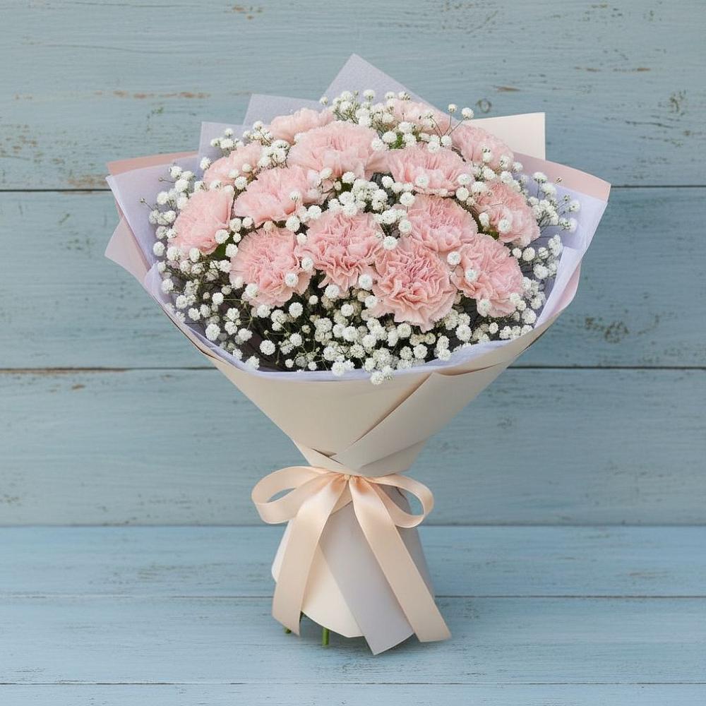 Букет цветов из: Гвоздики в Елизаветинской Краснодарского края