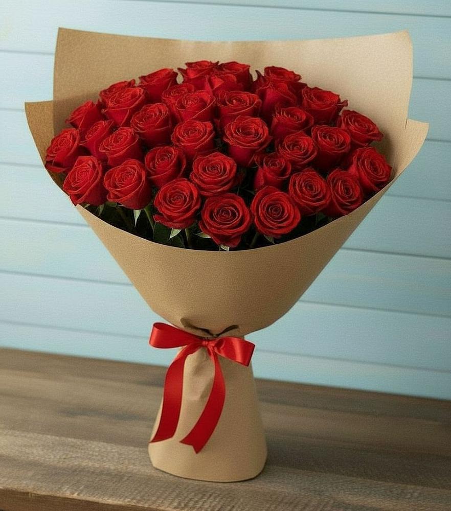 Букет Красные розы Милано в Елизаветинской Краснодарского края