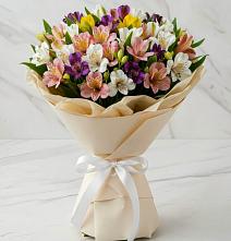 Букет цветов из:  Альстромерии #REPLACE_PRED# Елизаветинской Краснодарского края