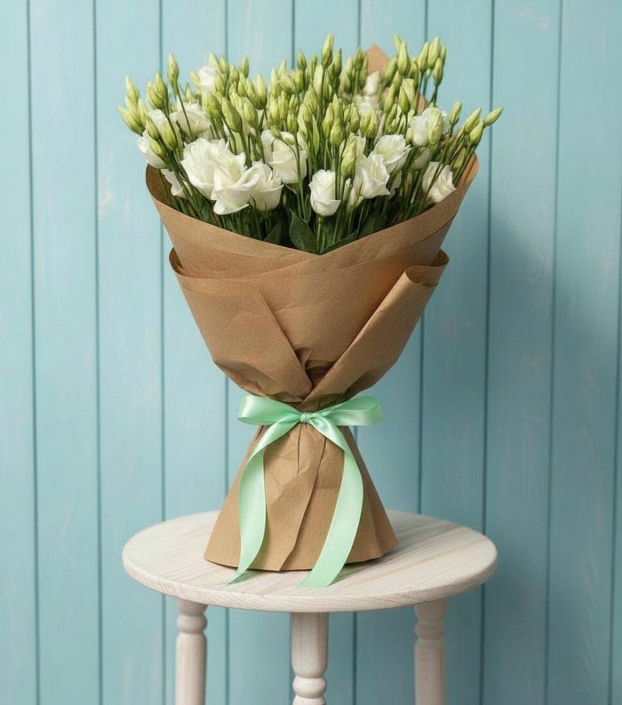 Букет цветов из: Лизиантусы в Елизаветинской Краснодарского края