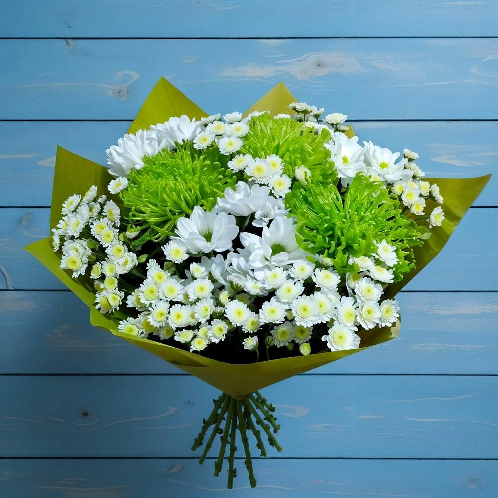 Букет цветов из: Хризантемы в Елизаветинской Краснодарского края