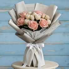Букет цветов из:  Розы #REPLACE_PRED# Елизаветинской Краснодарского края