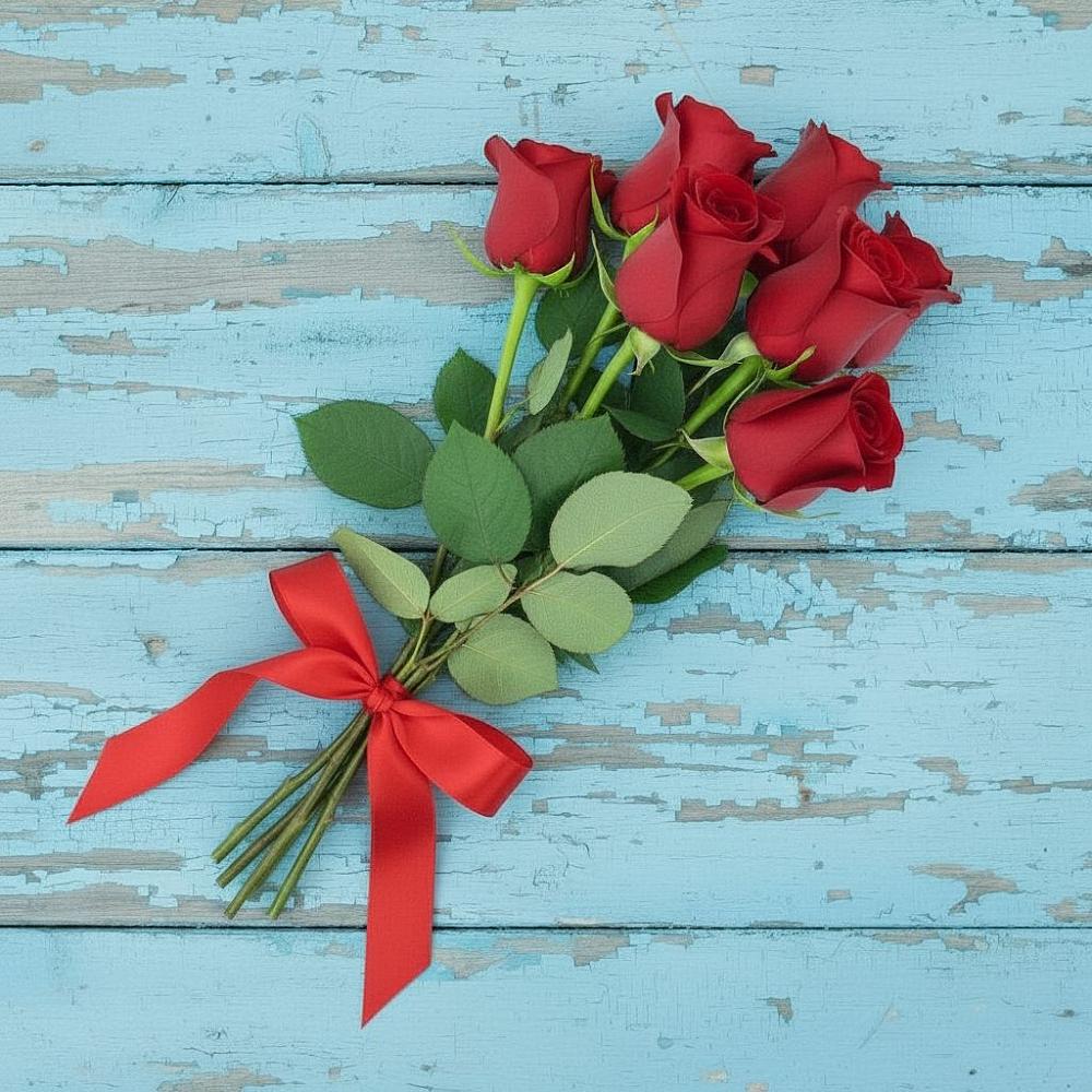 Букет Красные розы в Елизаветинской Краснодарского края