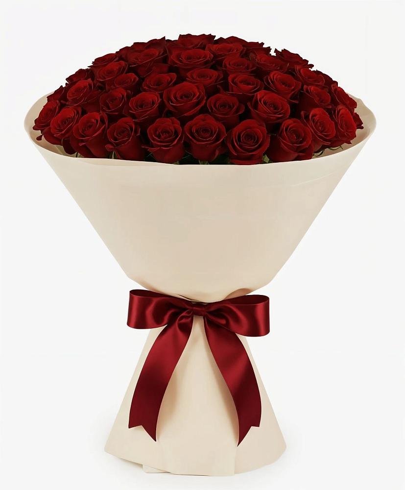 Букет 101 Бордовая роза Блэк Бакарра в Елизаветинской Краснодарского края